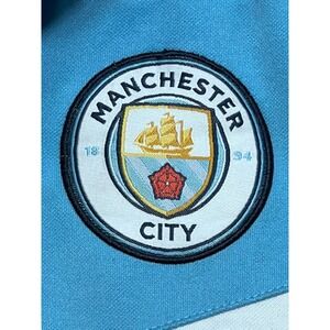 Manchester City FC Track Jacket Mens Small Blue Navy Full Zip Soccer Fan Gear